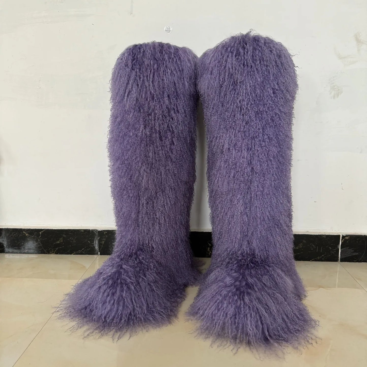 Thigh High Mongolian Fur Boots – Luxury Statement Boots for ItGirls